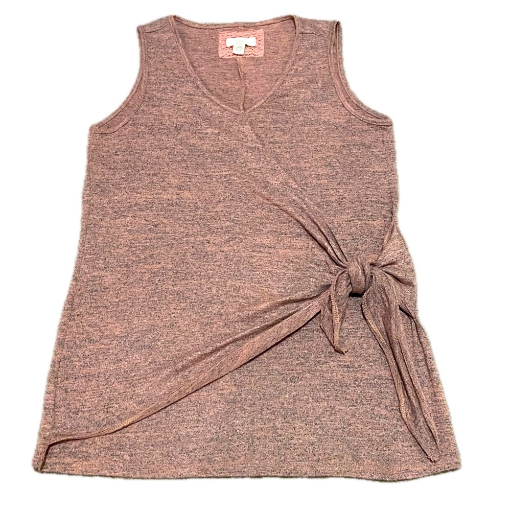 Cupio Blush Sleevless Wrap Top Size Medium